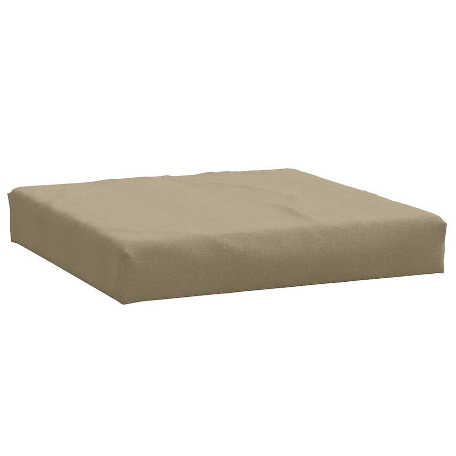 Palletkussen 60x60x10 cm stof gemêleerd taupe