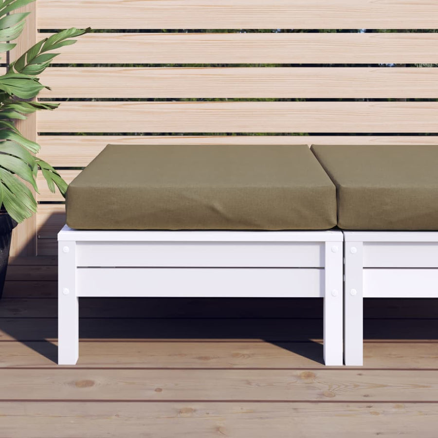 Palletkussen 60x60x10 cm stof gemêleerd taupe