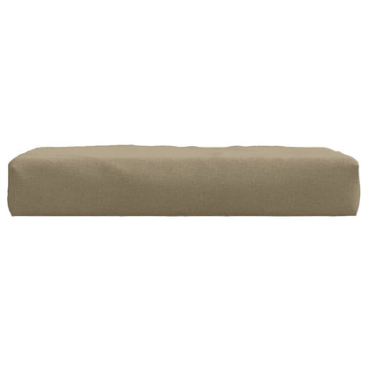 Palletkussen 60x60x10 cm stof gemêleerd taupe