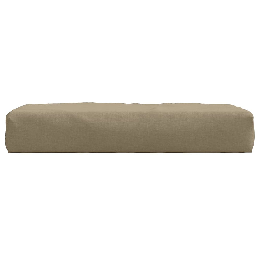Palletkussen 60x60x10 cm stof gemêleerd taupe