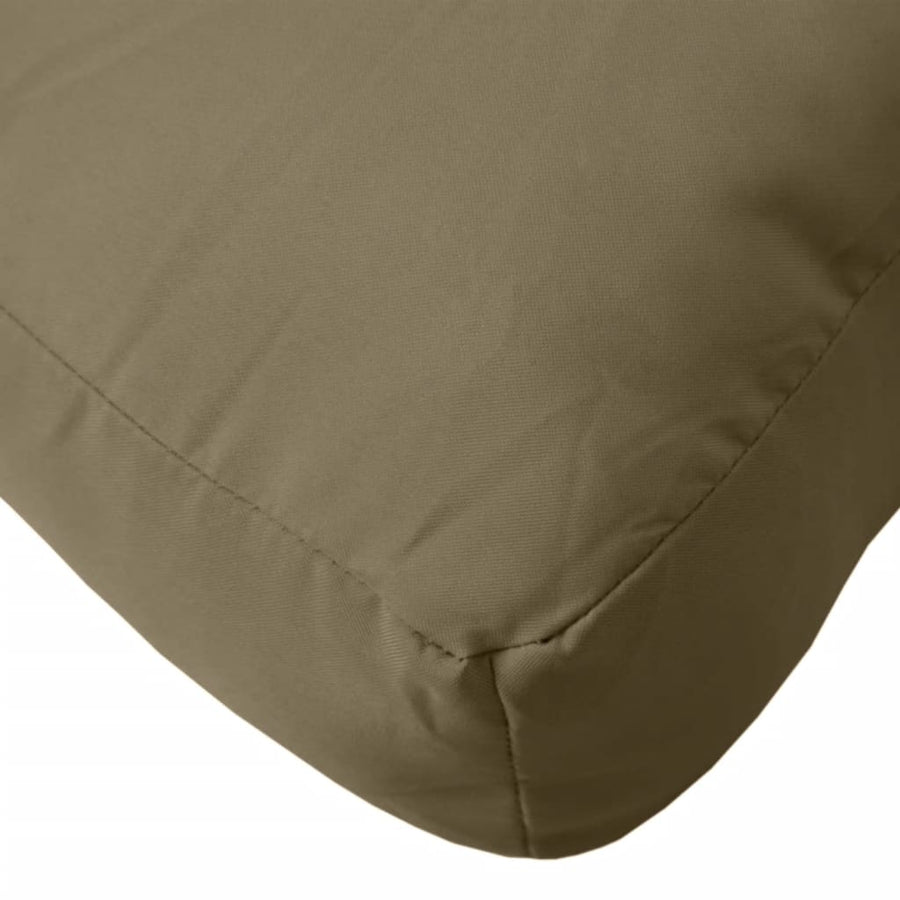 Palletkussen 60x60x10 cm stof gemêleerd taupe