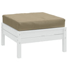 Pallet cushion 60x60x9.5 cm mottled taupe fabric