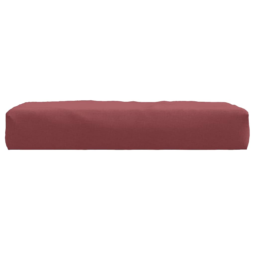 Palletkussen 60x60x10 cm stof gemêleerd wijnrood