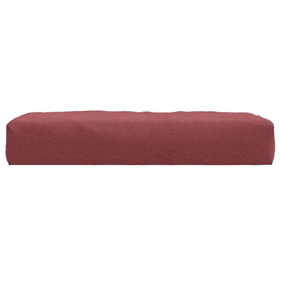 Palletkussen 60x60x10 cm stof gemêleerd wijnrood