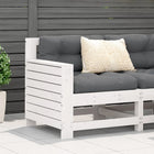 Tuinbank met armleuning 69x62x70,5 cm massief grenenhout wit