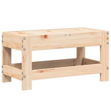 Tuinvoetenbank 62x30x32 cm massief grenenhout