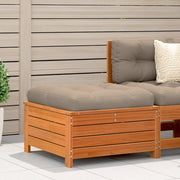Tuinvoetenbank massief grenenhout wasbruin 62x63,5x32 cm