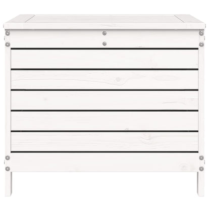 Tuinvoetenbank 62x63,5x53,5 cm massief grenenhout wit