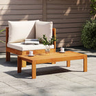 2-piece Lounge Set with Cushions Solid Acacia Wood
