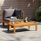 2-piece Lounge Set with Cushions Solid Acacia Wood