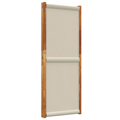 Kamerscherm met 3 panelen 210 x 180 cm Lichtgrijs