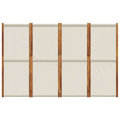 Kamerscherm Met 4 Panelen Lichtgrijs 280 x 180 cm