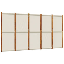 Kamerscherm met 5 panelen 350 x 180 cm Lichtgrijs