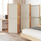 Kamerscherm 350x180 cm lichtgrijs massief acaciahout