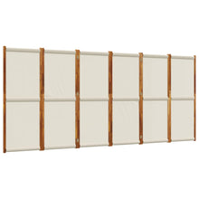 Kamerscherm met 6 panelen 420 x 180 cm Lichtgrijs