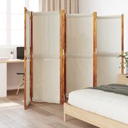 Kamerscherm 6 panelen 420x180 cm lichtgrijs acaciahout