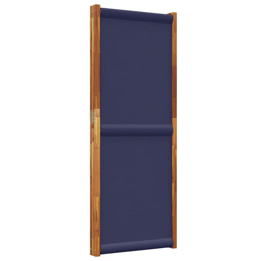 Kamerscherm met 3 panelen 210 x 180 cm Donkerblauw