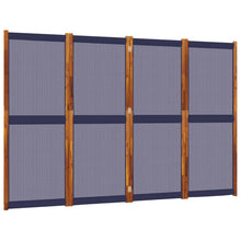 Kamerscherm met 4 panelen 280 x 180 cm Donkerblauw