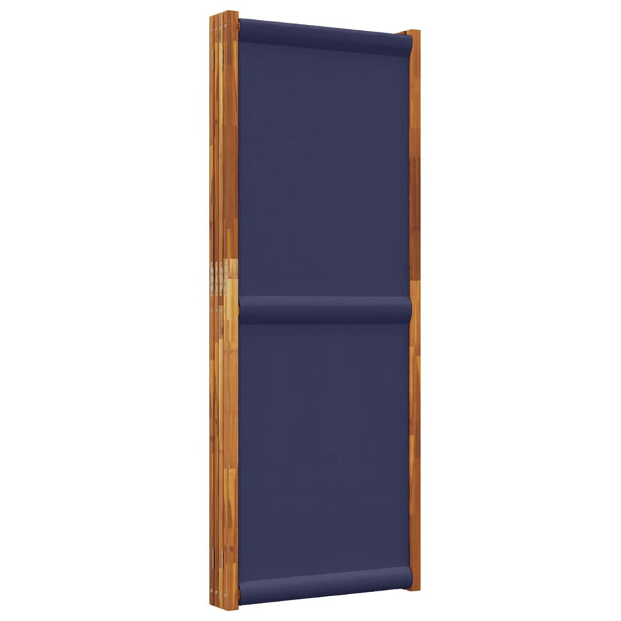 Kamerscherm met 4 panelen 280 x 180 cm Donkerblauw
