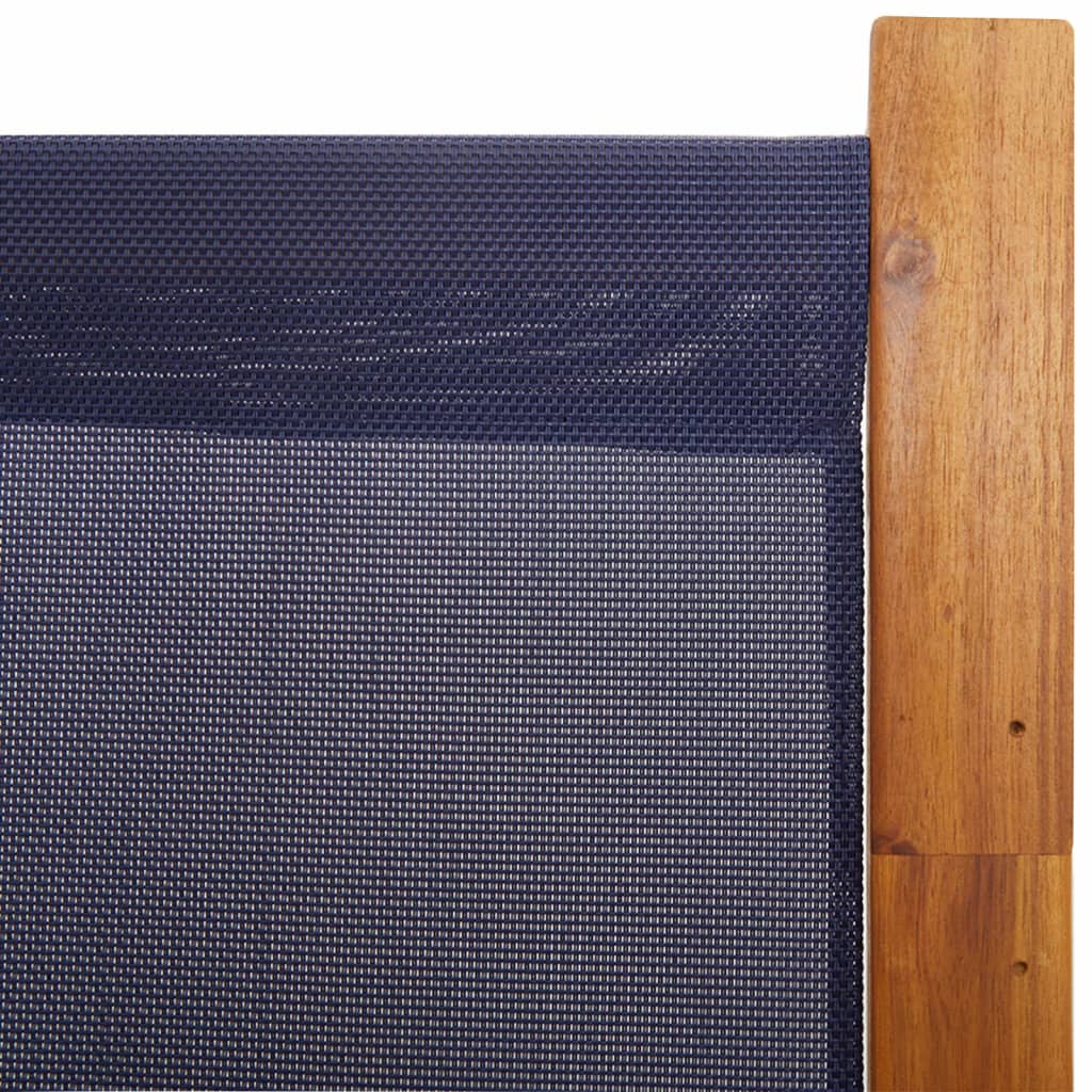 Kamerscherm met 4 panelen 280 x 180 cm Donkerblauw