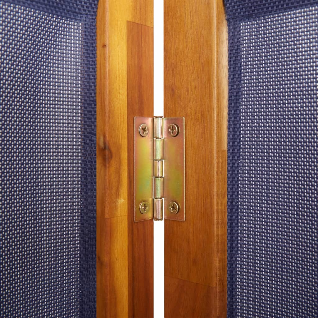 Kamerscherm met 4 panelen 280 x 180 cm Donkerblauw