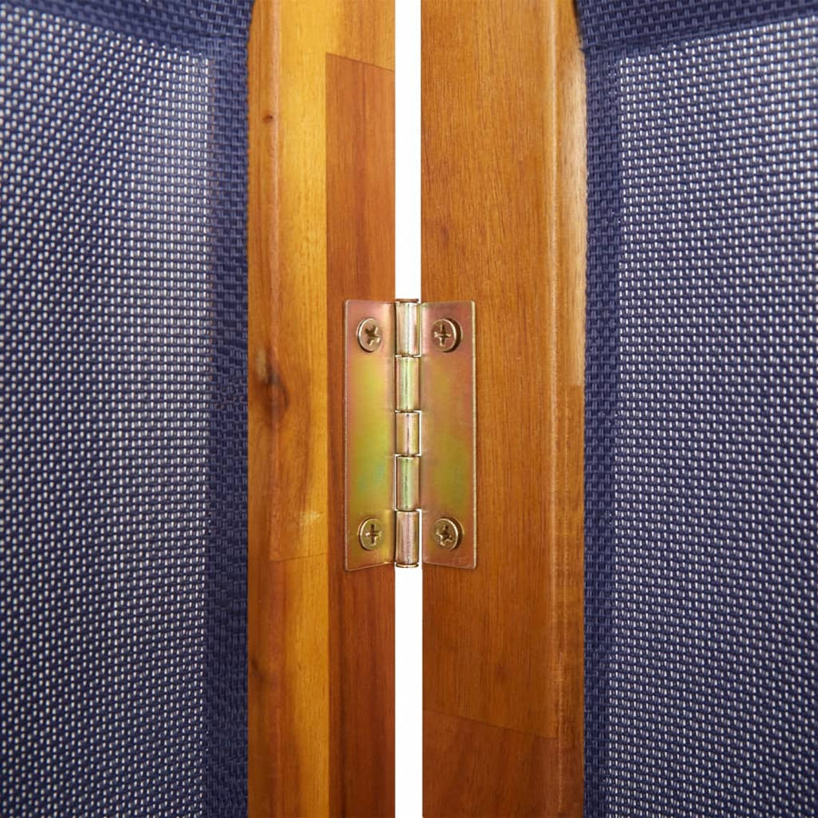 Kamerscherm met 4 panelen 280 x 180 cm Donkerblauw