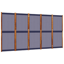 Kamerscherm Met 5 Panelen Donkerblauw 350 x 180 cm