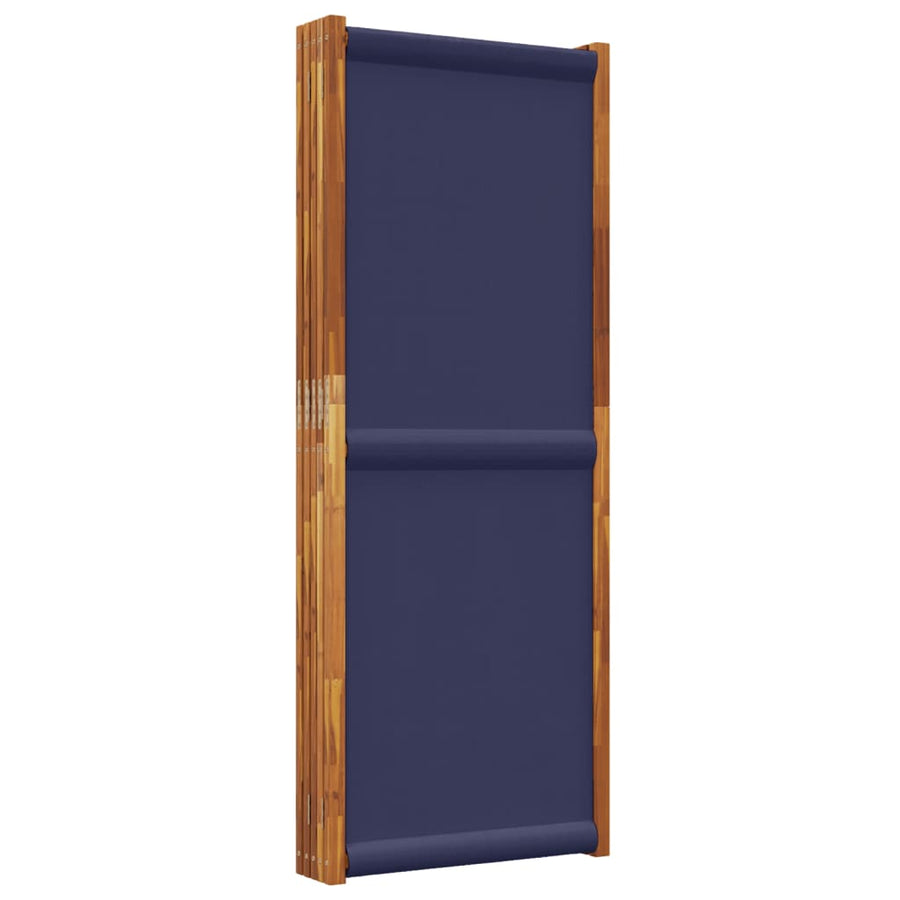Kamerscherm Met 5 Panelen Donkerblauw 350 x 180 cm