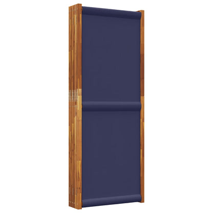 Kamerscherm met 6 panelen 420 x 180 cm Donkerblauw