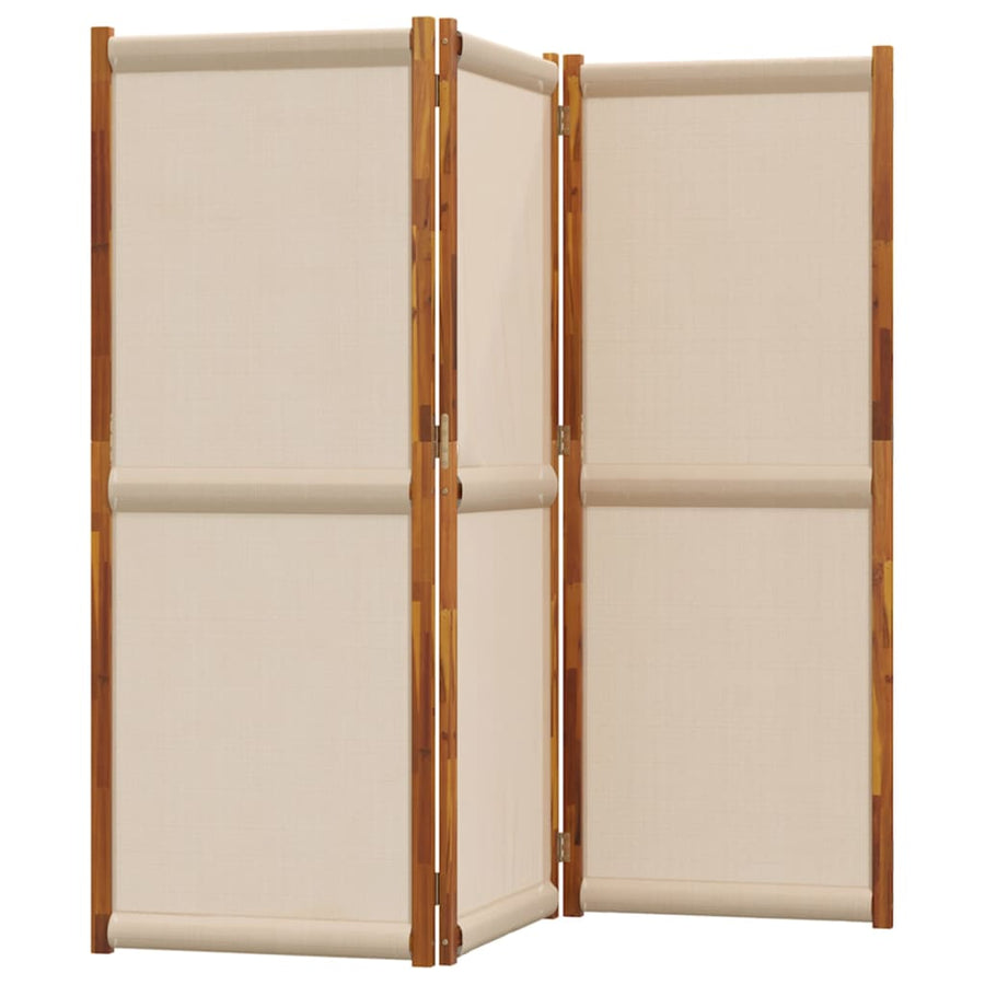 Kamerscherm met 3 panelen 210x180 cm taupe 210 x 180 cm Taupe