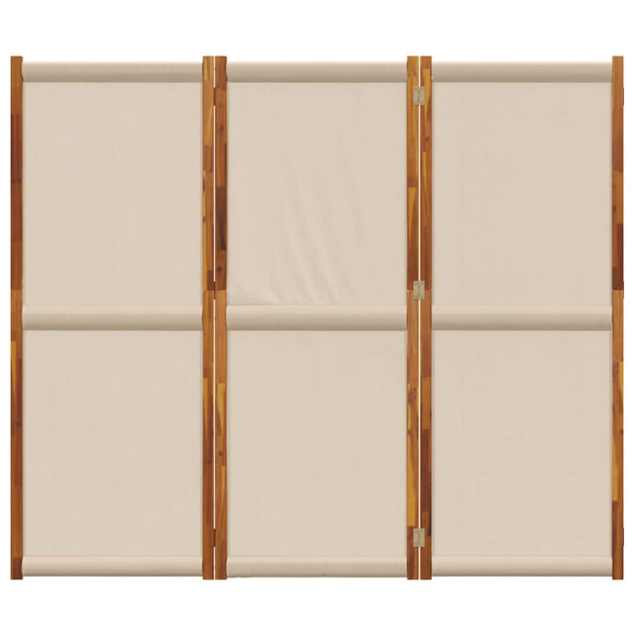 Kamerscherm met 3 panelen 210x180 cm taupe 210 x 180 cm Taupe