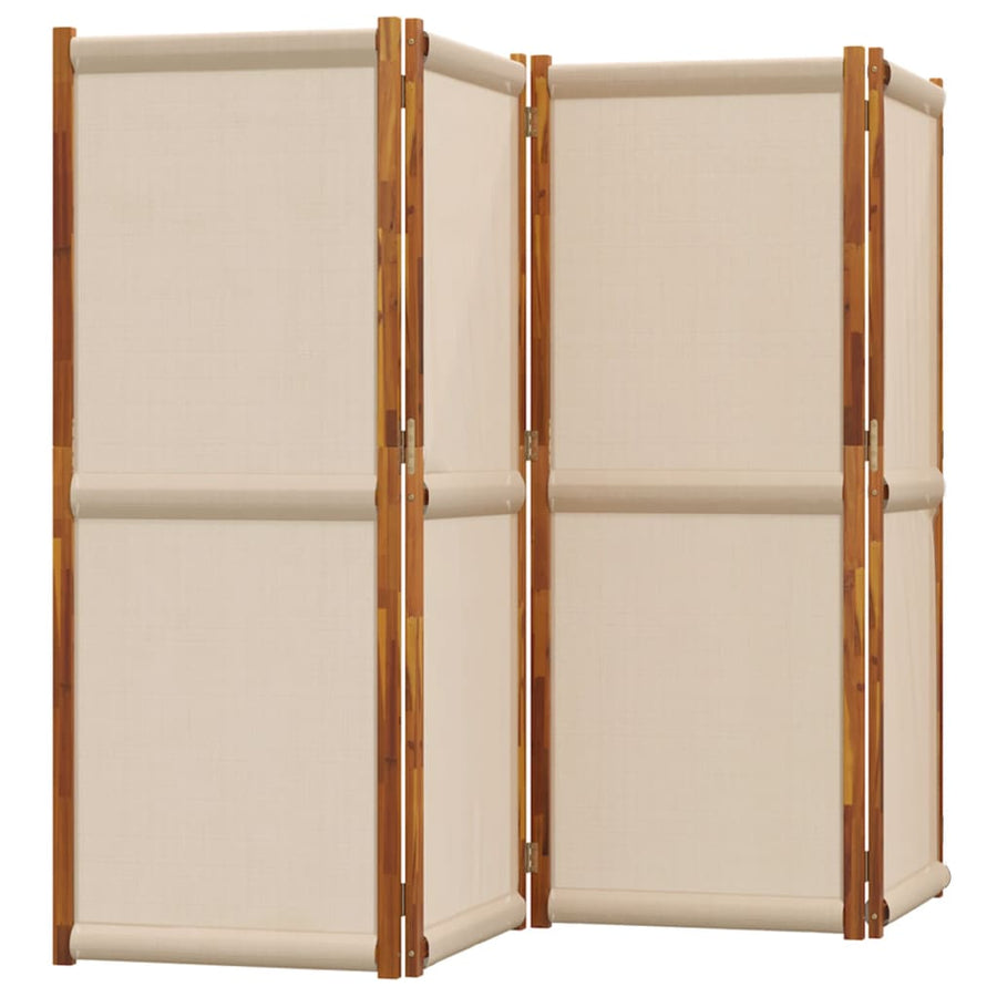 Kamerscherm met 4 panelen 280 x 180 cm Taupe