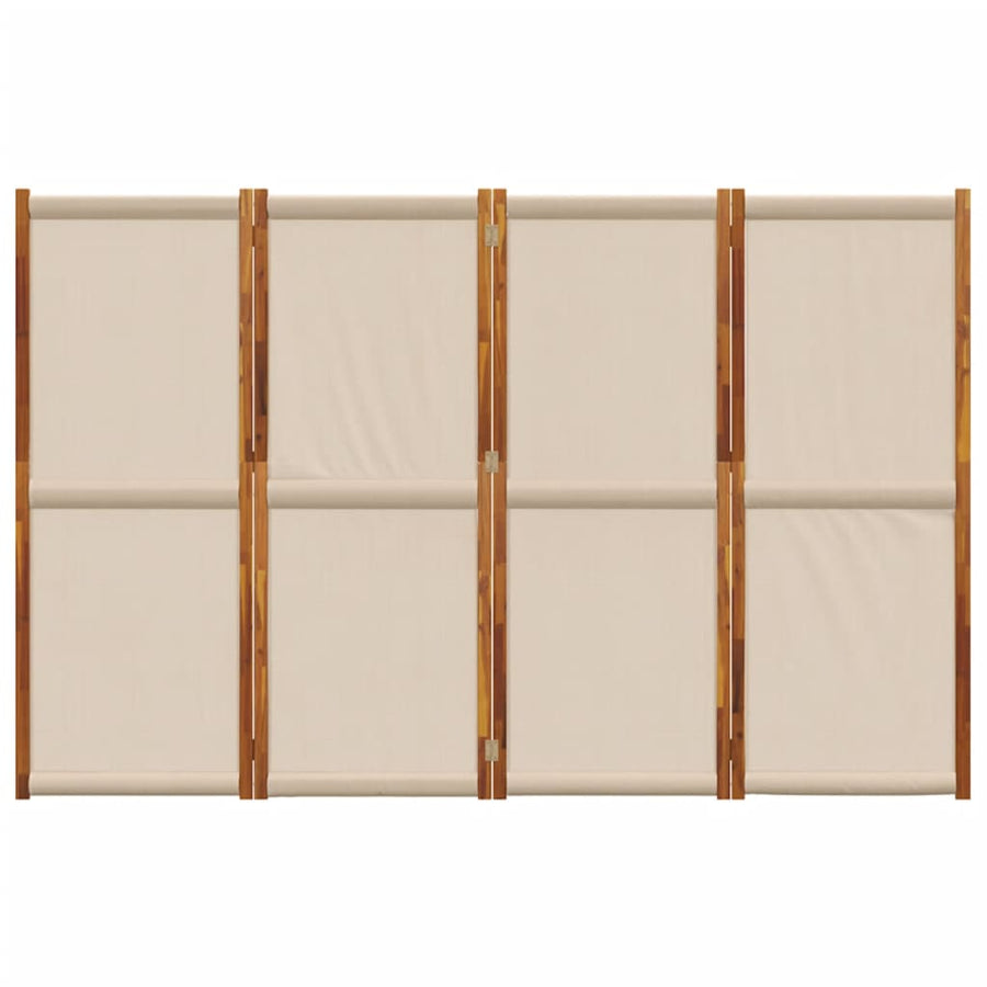 Kamerscherm met 4 panelen 280 x 180 cm Taupe