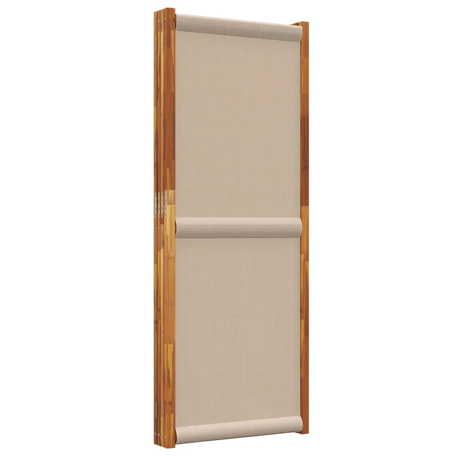 Kamerscherm met 4 panelen 280 x 180 cm Taupe