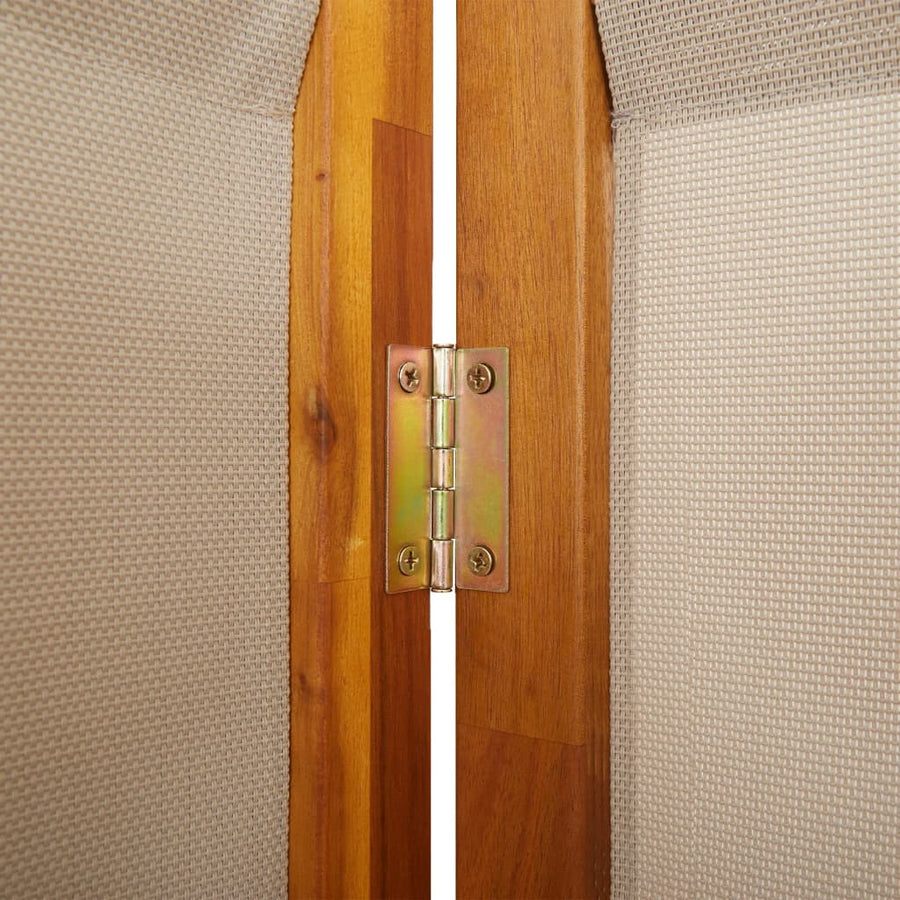 Kamerscherm met 4 panelen 280 x 180 cm Taupe