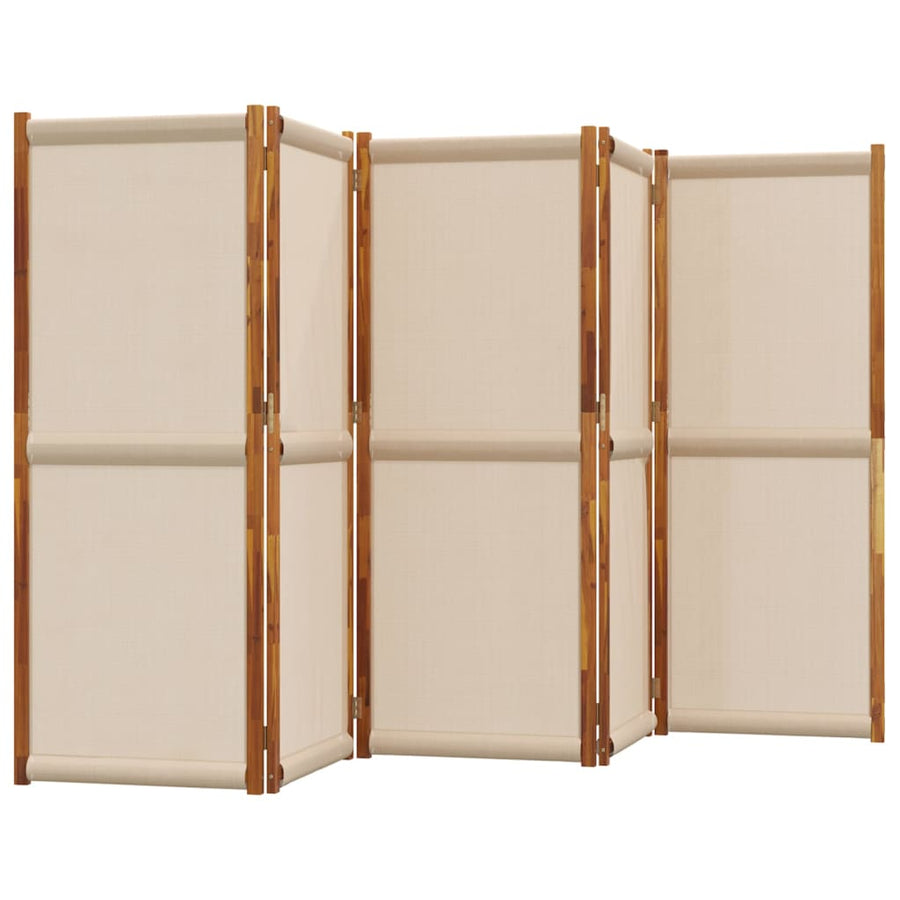 Kamerscherm met 5 panelen 350 x 180 cm Taupe
