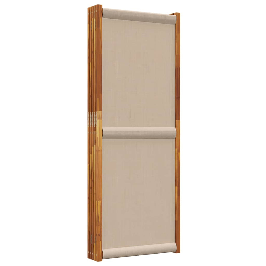 Kamerscherm met 5 panelen 350 x 180 cm Taupe