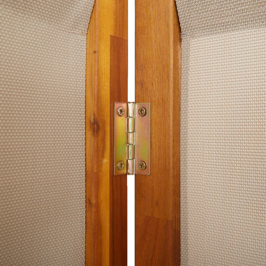 Kamerscherm met 6 panelen 420 x 180 cm Taupe