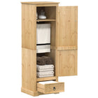 Wardrobe Corona 55x50x170 cm solid pine wood
