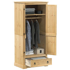 Corona Wardrobe 76x50x170 cm solid pine