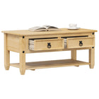 Coffee table with drawers Corona 100x48x45 cm solid pine wood