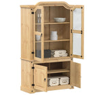 Display Cabinet Corona 103.5x42x180 cm Solid Pine