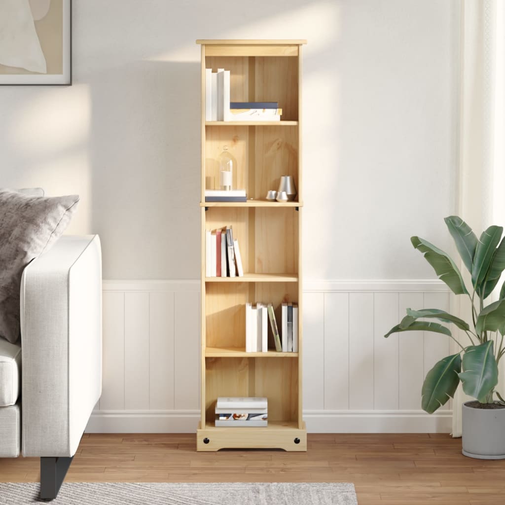 Boekenkast Corona 46x20x170 cm massief grenenhout