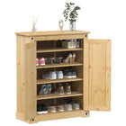 Shoe Cabinet Corona 86x38.5x108 cm Solid Pine Wood