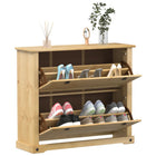 Shoe Cabinet Corona 99x32x85 cm Solid Pine Wood