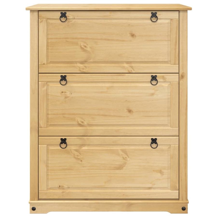 Schoenenkast Corona 99x32x124,5 cm massief grenenhout