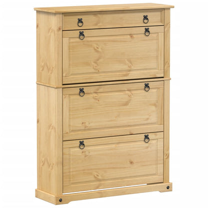 Schoenenkast Corona 99x32x138 cm massief grenenhout