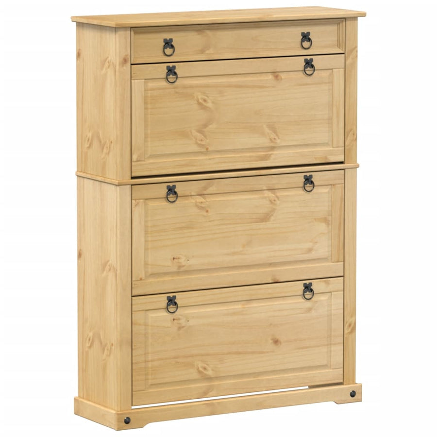 Schoenenkast Corona 99x32x138 cm massief grenenhout