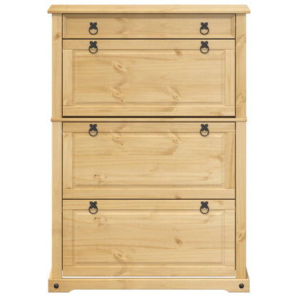 Schoenenkast Corona 99x32x138 cm massief grenenhout