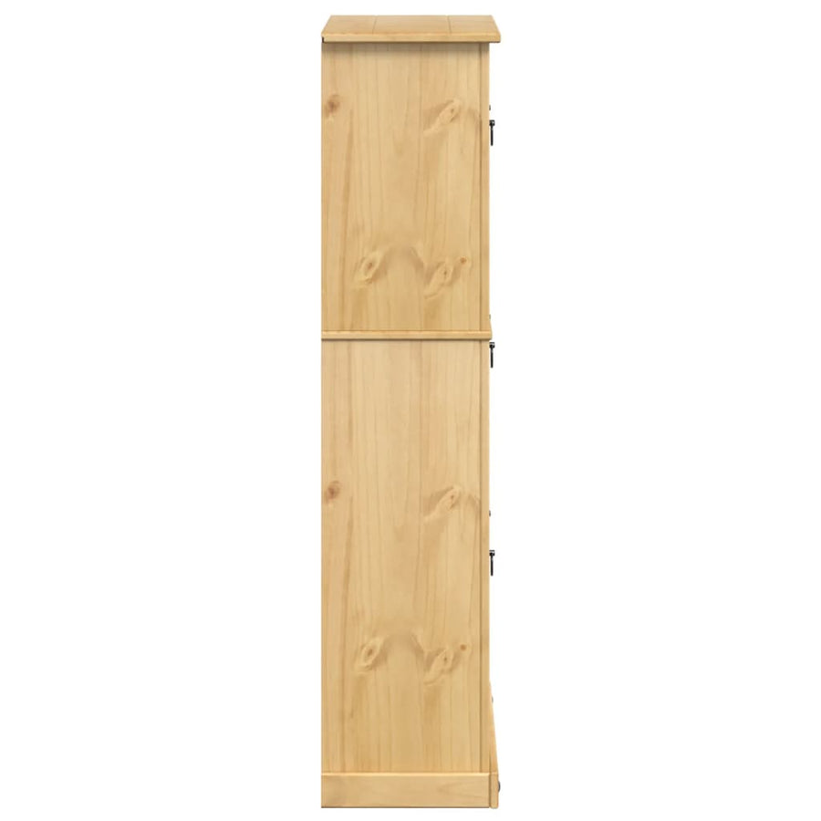 Schoenenkast Corona 99x32x138 cm massief grenenhout